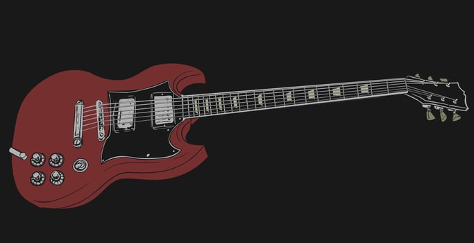 Electric Guitar Illustration vector
