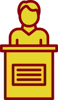 Candidate Male Vector Icon Design