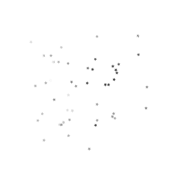 Silver star confetti, Silver stars sparkle decoration cutout, Png file