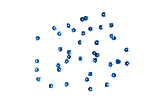 Blue dots confetti, Blue sparkle decoration cutout, Png file