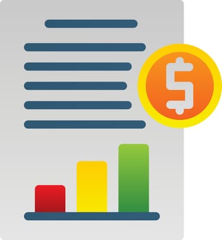 Cash Flow Statement Vector Icon Design