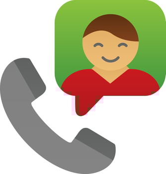 Cold Calling Vector Icon Design