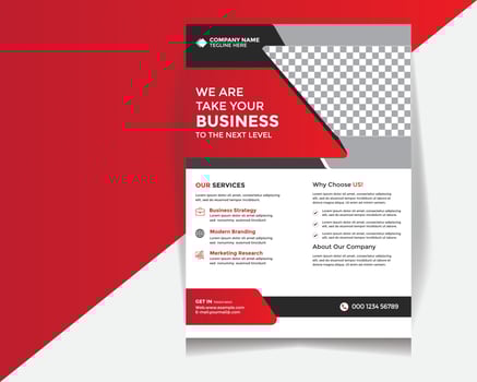 Corporate business flayer template , brochure or flyer design. Leaflet presentation. Catalog with Abstract geometric background. Modern publication poster magazine, layout, template. A4 size. vector