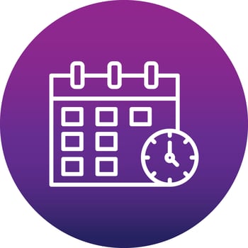 Period Time Vector Icon