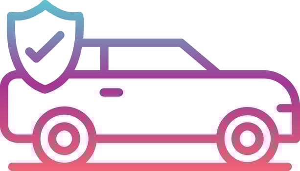 Car Insurance Vector Icon