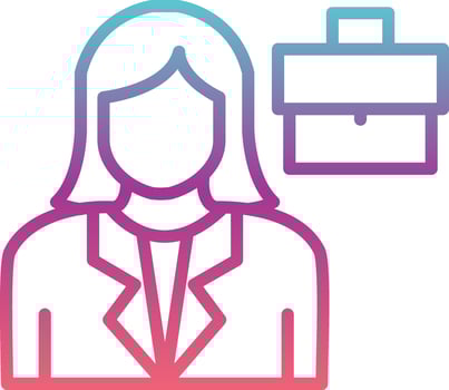 Business Women Vector Icon