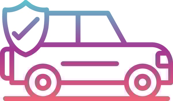 Car Insurance Vector Icon
