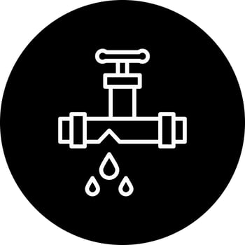 Leaking Pipe Vector Icon