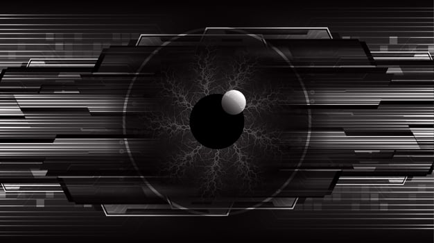 Modern Technology Background with eye vector