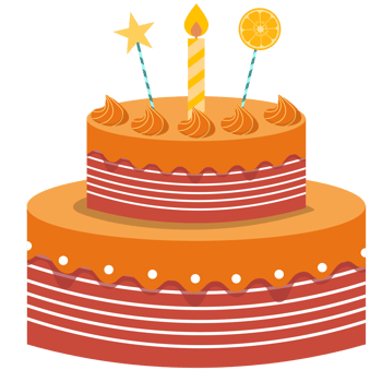cake orange graphic png
