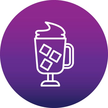 Ice Coffe Vector Icon