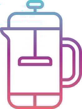French Press Vector Icon