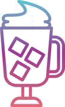 Ice Coffe Vector Icon