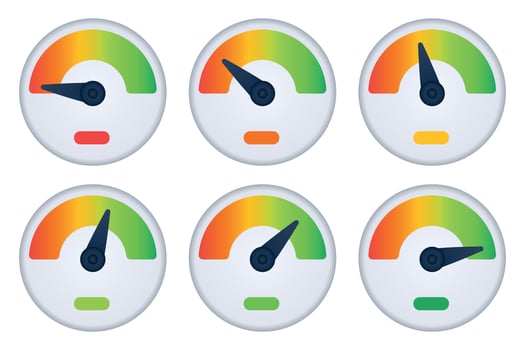 Progress Meters Infographic Element vector