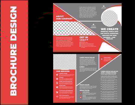 Trifold Brochure Template Design vector