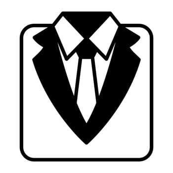 Party suit vector icon in modern style
