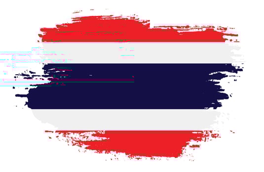 Professional paint streak Thailand flag vector