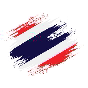 Professional paint streak Thailand flag vector