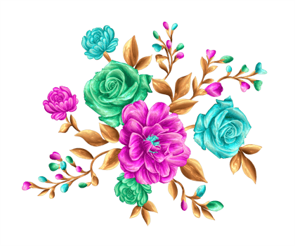 Abstract metallic flower design background,Digital flower painting,Floral textile design material,Flower Illustration,Embossed flower pattern,PNG flower images,Transparent decorative floral design png