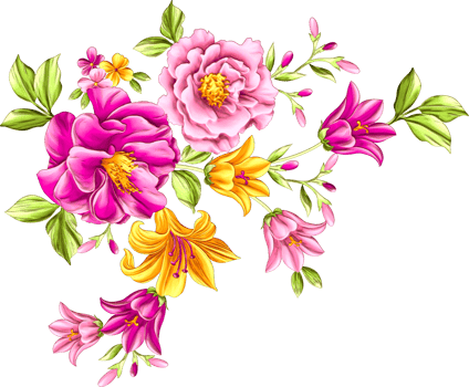Digital oilpainted floral pattern,Glitter flower design,Embossed flower pattern,Glossy flower painting,Textile flower material,Flower illustration,Decorative flower design png