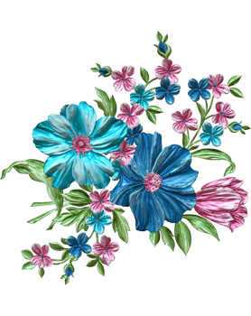 Digital oilpainted floral pattern,Glitter flower design,Embossed flower pattern,Glossy flower painting,Textile flower material,Flower illustration,Decorative flower design png