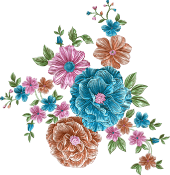 Abstract metallic flower design background,Digital flower painting,Floral textile design material,Flower Illustration,Wedding flower pattern,PNG flower images,Transparent decorative floral design png