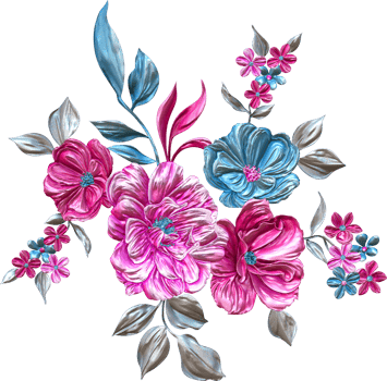 Abstract metallic flower design background,Digital flower painting,Floral textile design material,Flower Illustration,Wedding flower pattern,PNG flower images,Transparent decorative floral design png
