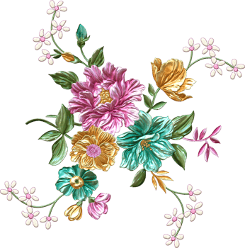 Abstract metallic flower design background,Digital flower painting,Floral textile design material,Flower Illustration,Wedding flower pattern,PNG flower images,Transparent decorative floral design png