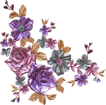 Abstract metallic flower design background,Digital flower painting,Floral textile design material,Flower Illustration,Wedding flower pattern,PNG flower images,Transparent decorative floral design png