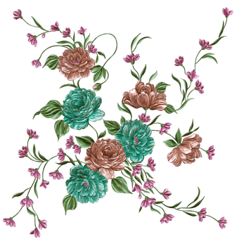 Abstract metallic flower design background,Digital flower painting,Floral textile design material,Flower Illustration,Wedding flower pattern,PNG flower images,Transparent decorative floral design png