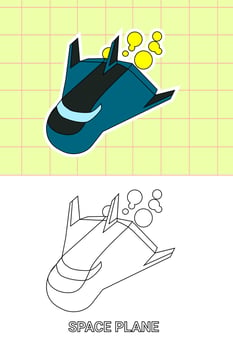 colouring page of all kind transportation vector
