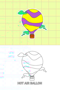 colouring page of all kind transportation vector