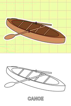 colouring page of all kind transportation vector