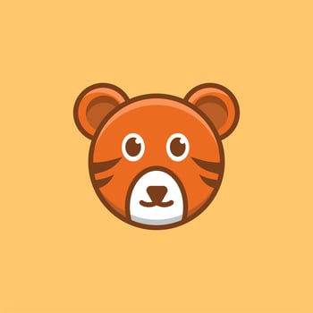 Cute Tiger Design vector
