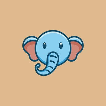 Cute Elephant Design vector