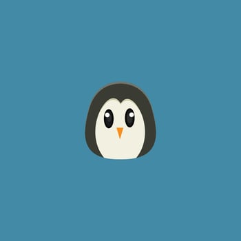 Cute Penguin Cartoon Illustratioon Design vector