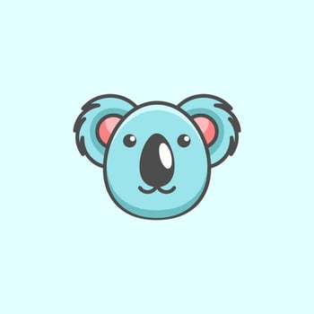 Cute Koala Cartoon Design vector