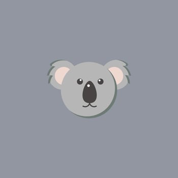Cute Koala Cartoon Design vector