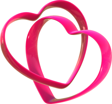 3D heart love Illustration. Valentine's Day. png
