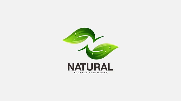 Natural vector logo design template icon