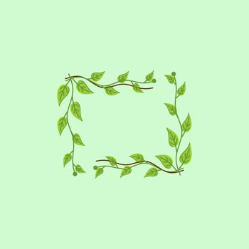 Leaf Frame Design vector