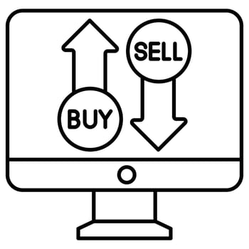 Buy And Sell Stock Which Can Easily Modify Or Edit vector