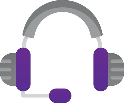 Headphones Vector Icon Design
