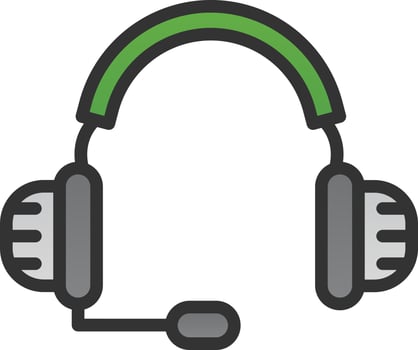 Headphones Vector Icon Design