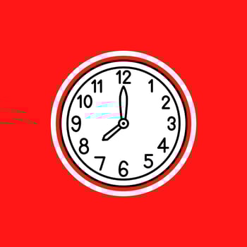 time clock isolated icon vector illustration design
