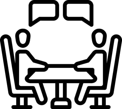 line icon for negotiation vector