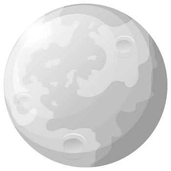 Plants Solar System - Moon vector