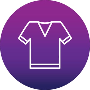 T Shirt  Vector Icon
