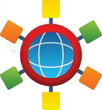 Social Networks Vector Icon Design