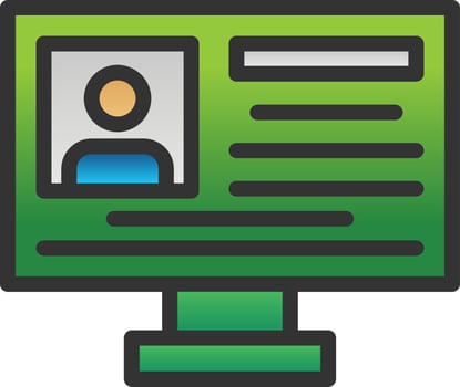 Buyer Persona Vector Icon Design